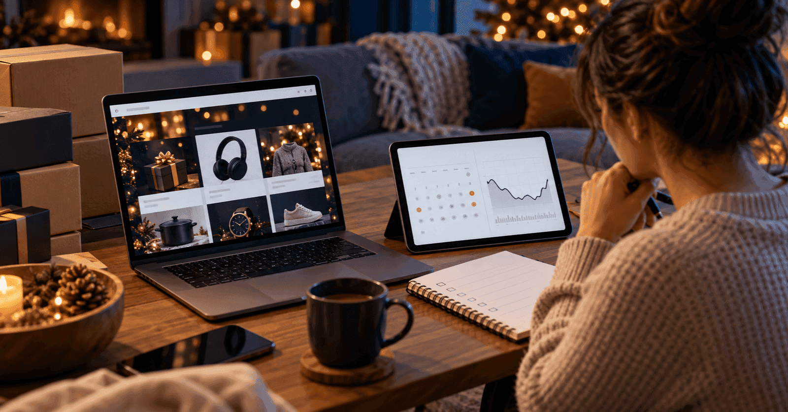 Black Friday buying guide showing different product discount windows