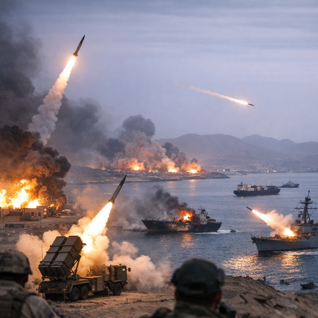 Missile exchanges between the United States and Iran raise fears of a wider regional war